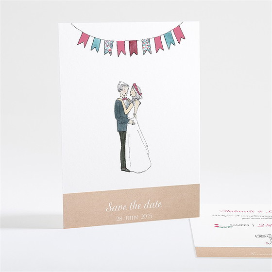 Save the Date mariage nos 2 petits mariés