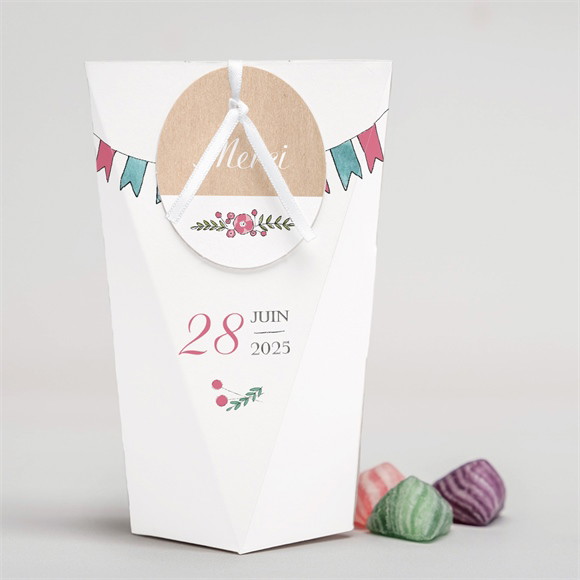 Boîte surprise mariage Nos 2 petits mariés réf.N520157