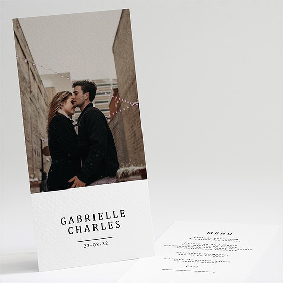 Menu mariage un point c'est nous