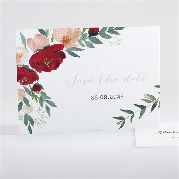 Save the Date mariage Jolis coquelicots réf.N15145