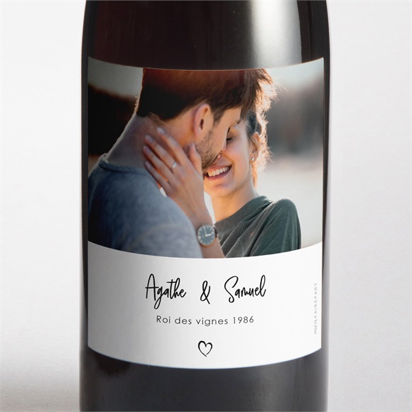 Etiquette de bouteille mariage Juste Nous réf.N3001864