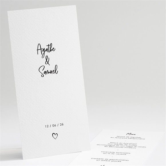 Menu mariage Juste Nous réf.N221225