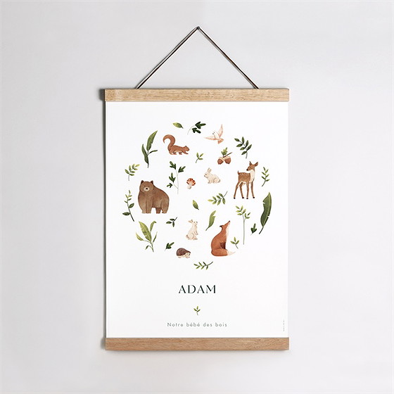 Affiche naissance compères