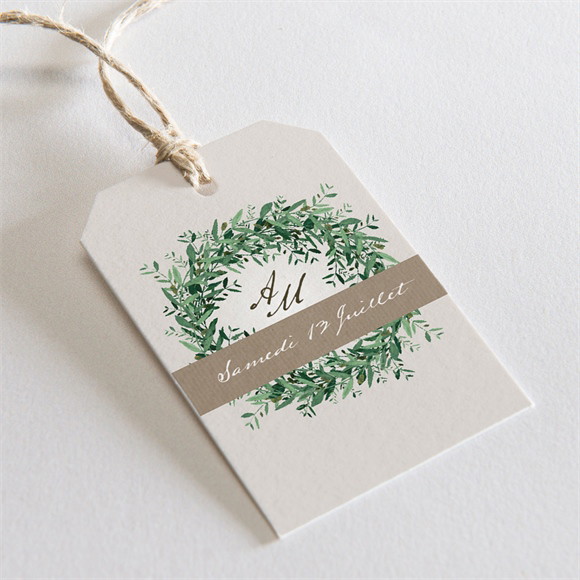 Etiquette mariage Ronde de bonheur réf.N291284