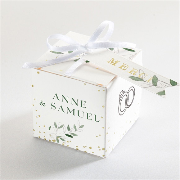 Boîte de dragées mariage La Belle Histoire réf.N340487