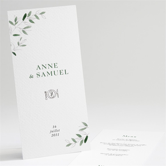 Menu mariage La Belle Histoire réf.N221228