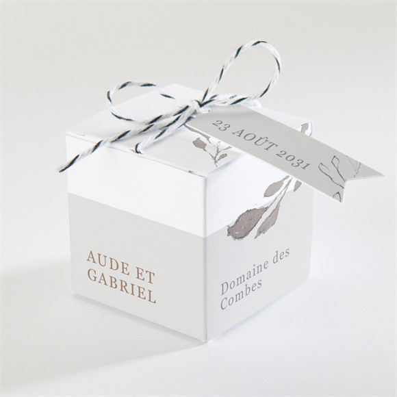 Boîte de dragées mariage Élégance réf.N340488