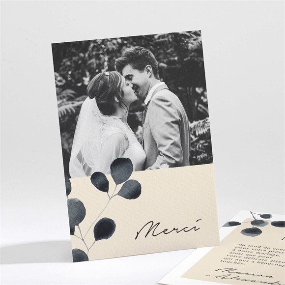 Remerciement mariage Contraste réf.N211476