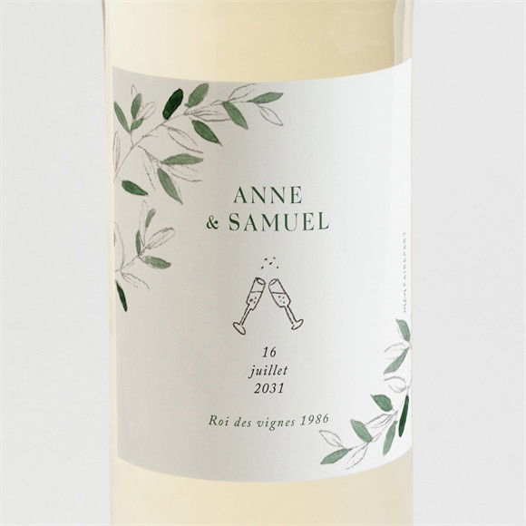 Etiquette de bouteille mariage La Belle Histoire réf.N3001867