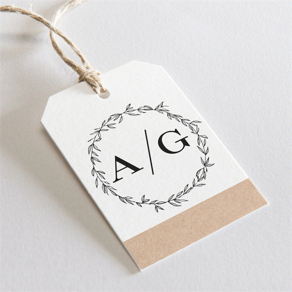 Etiquette mariage Douce harmonie réf.N291298