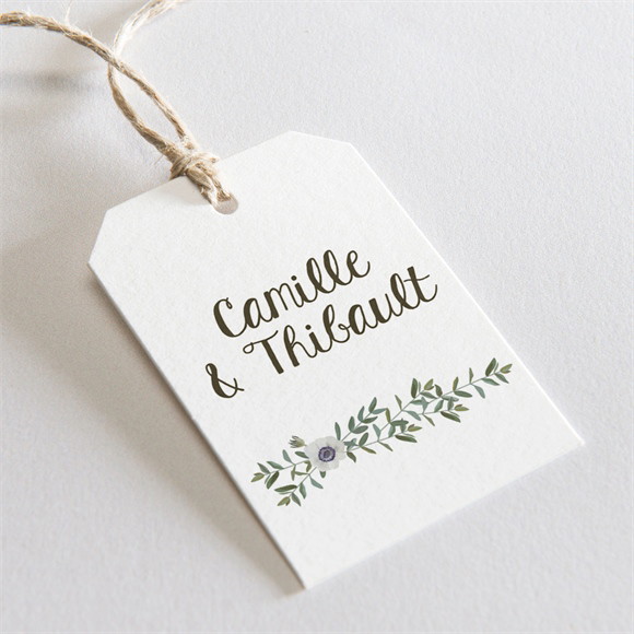 Etiquette mariage Couronne d'olivier réf.N291299