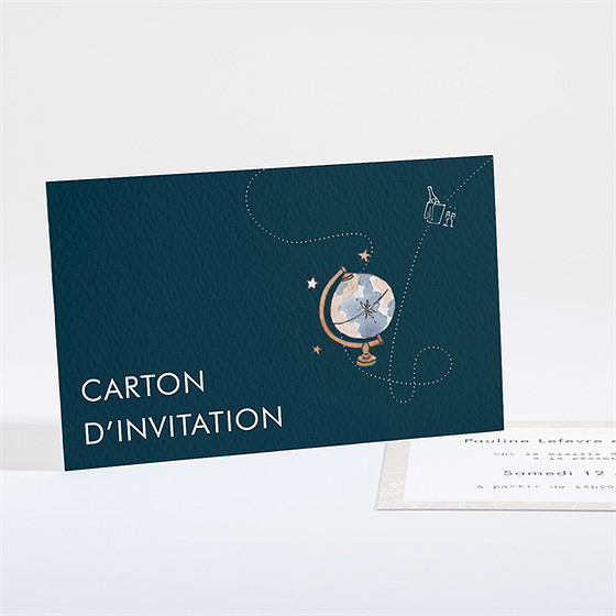 Carton d'invitation mariage notre passeport