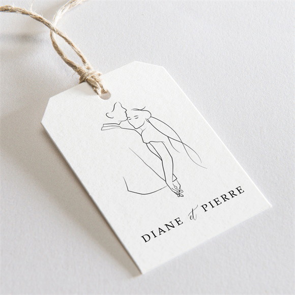 Etiquette mariage Belle Esquisse réf.N291303