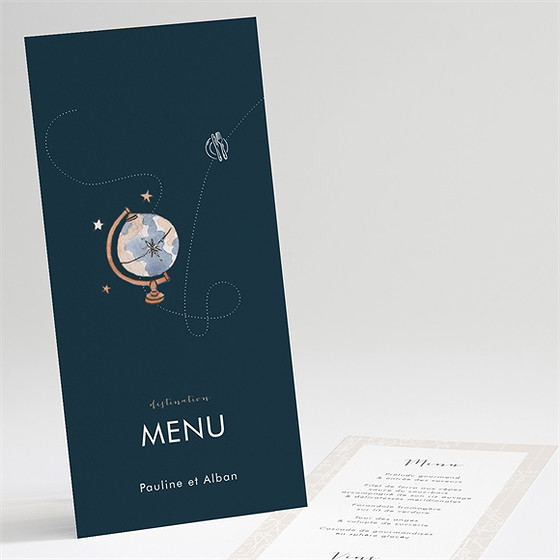 Menu mariage notre passeport