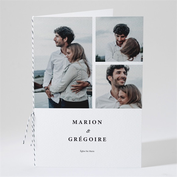 Livret de messe mariage Epuré réf.N491358