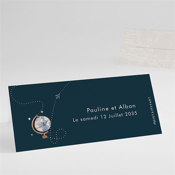 Marque-place mariage notre passeport