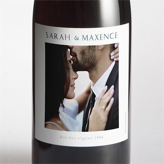 Etiquette de bouteille mariage jouy exclusif