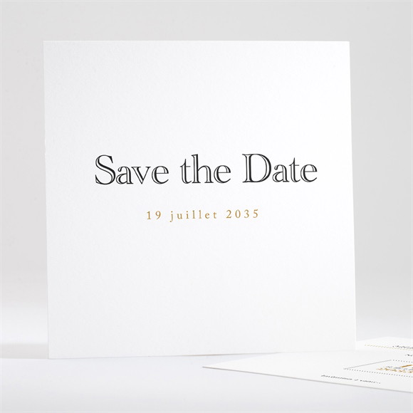 Save the Date mariage Lettre moderne réf.N351292