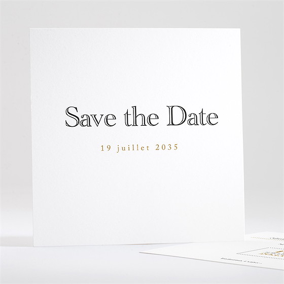 Save the Date mariage lettre moderne