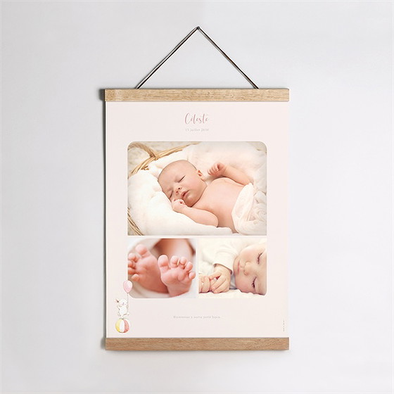 Affiche naissance en equilibre