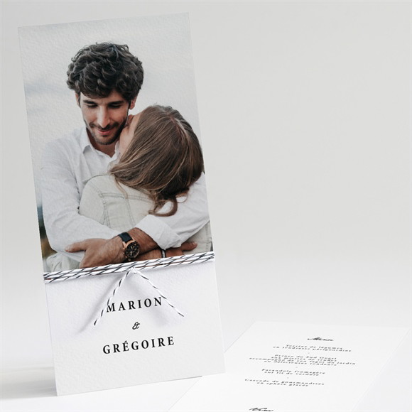 Menu mariage Epuré réf.N221233