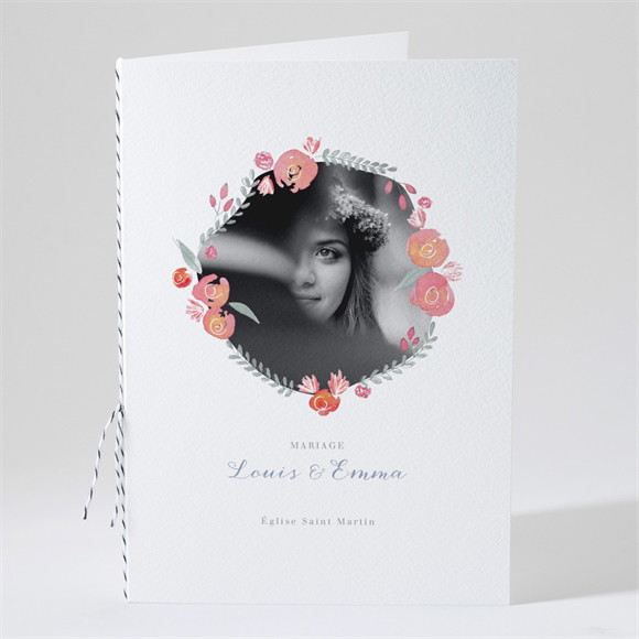 Livret de messe mariage Couronnés réf.N491360