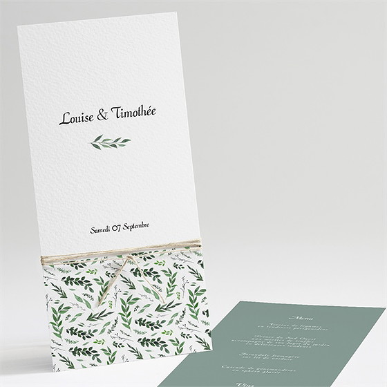 Menu mariage evidence