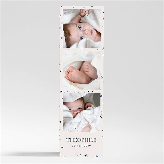 Faire-part naissance petit astre magnet