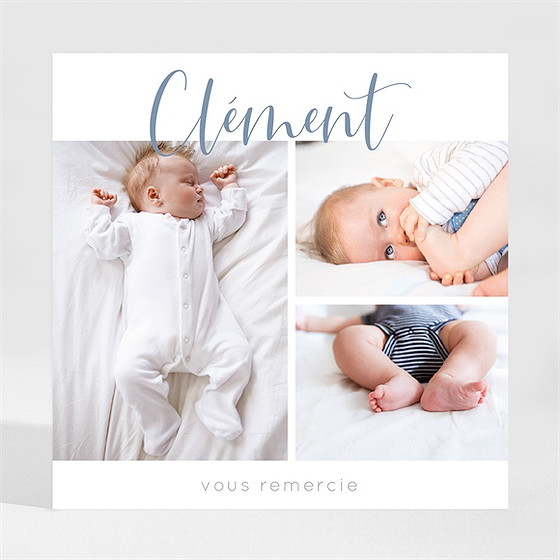 Remerciement naissance jolis petits détails magnet