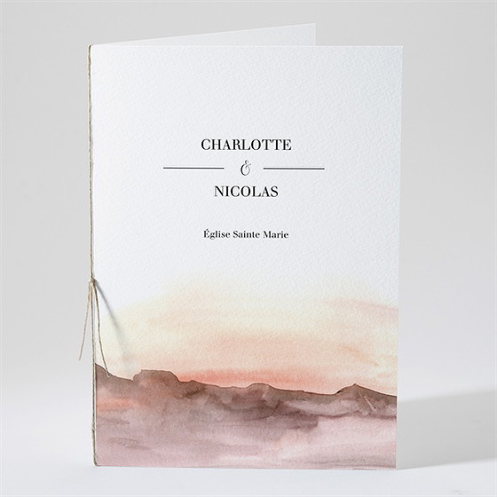 Livret de messe mariage la savane