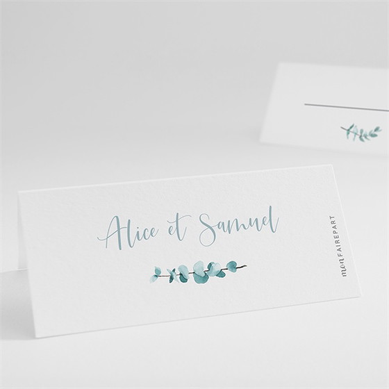 Marque-place mariage tourbillonnant