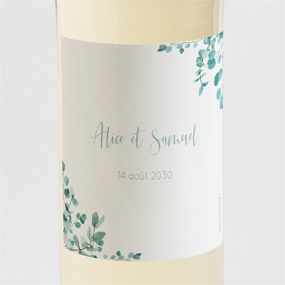 Etiquette de bouteille mariage Tourbillonnant réf.N3001889