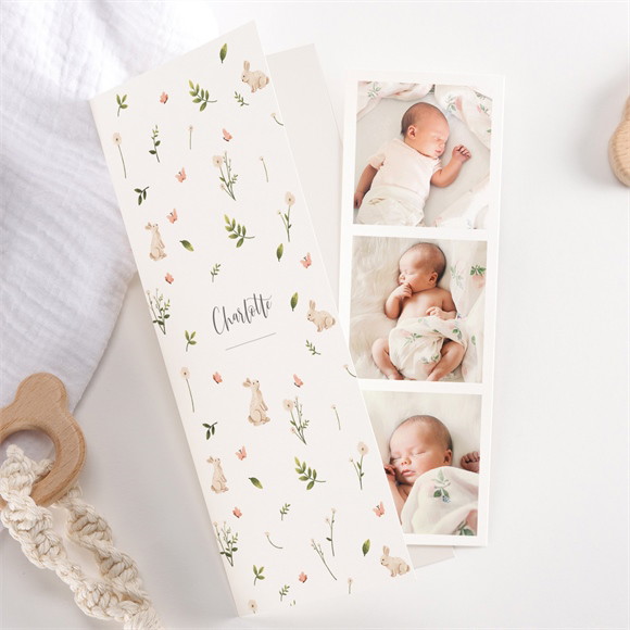 Faire-part naissance Champetre réf.N98102