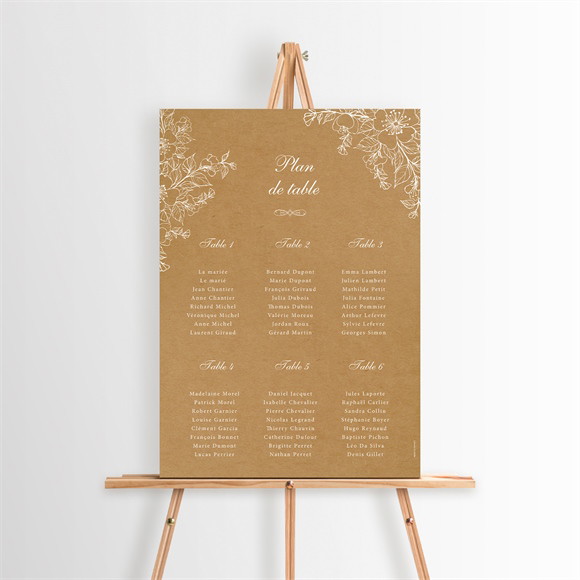 Plan de table mariage Belle découverte réf.N26078