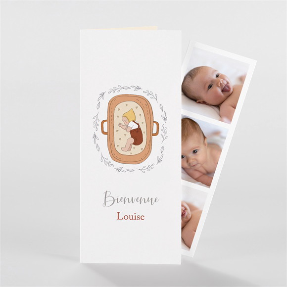 Faire-part naissance Petit Couffin réf.N98105
