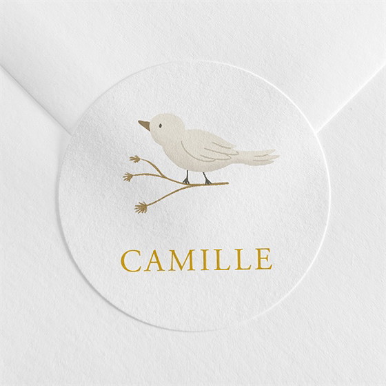 Sticker naissance célébration