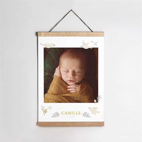 Affiche naissance célébration