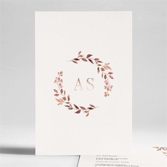 Faire-part mariage Poésie Cuivrée réf.N241261