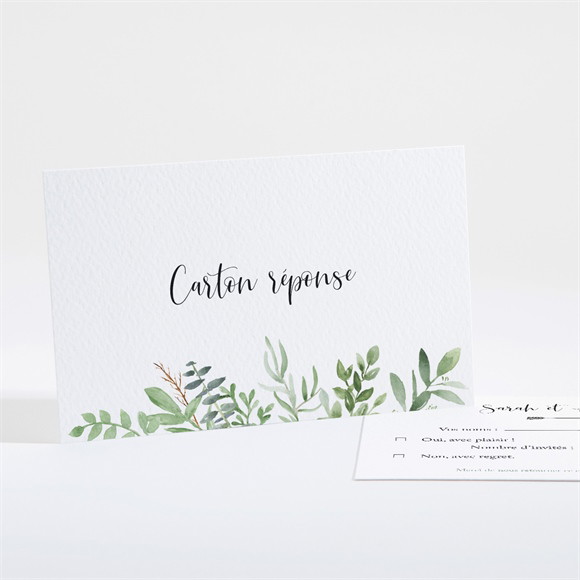 Carton réponse mariage Balade champetre réf.N161257
