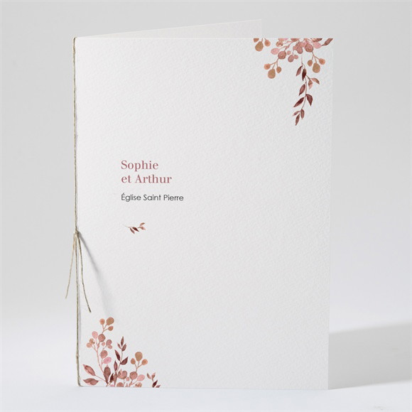 Livret de messe mariage Poésie Cuivrée réf.N491370