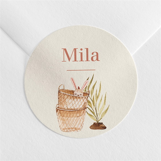 Sticker naissance eclatant