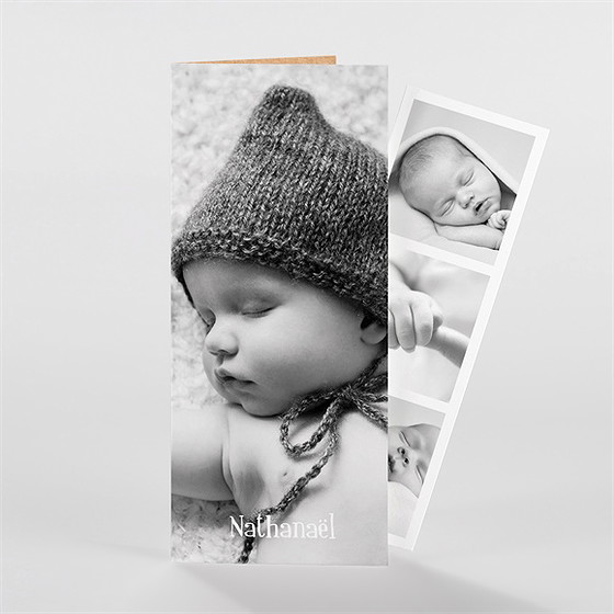 Faire-part naissance on vous présente photomaton