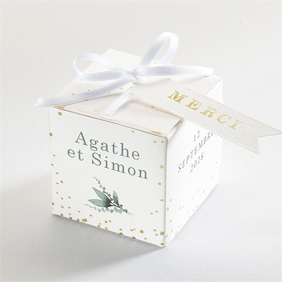 Boîte de dragées mariage l'absolu