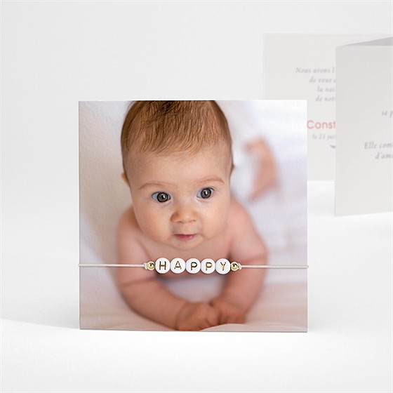 Faire-part naissance ma présentation accordéon