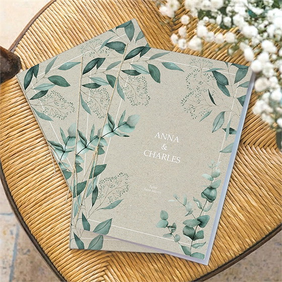 Livret de messe mariage intimité