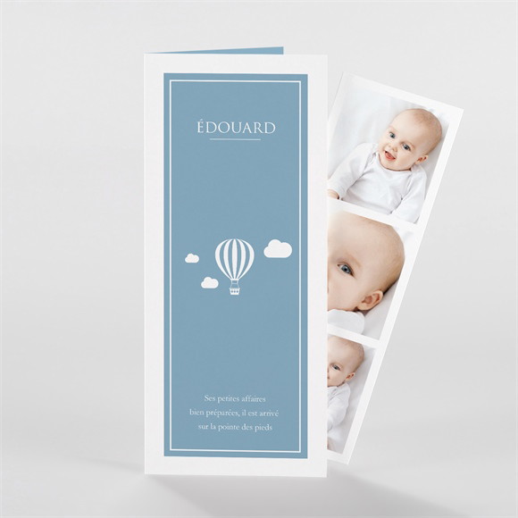 Faire-part naissance Pictogrammes photomaton réf.N98127