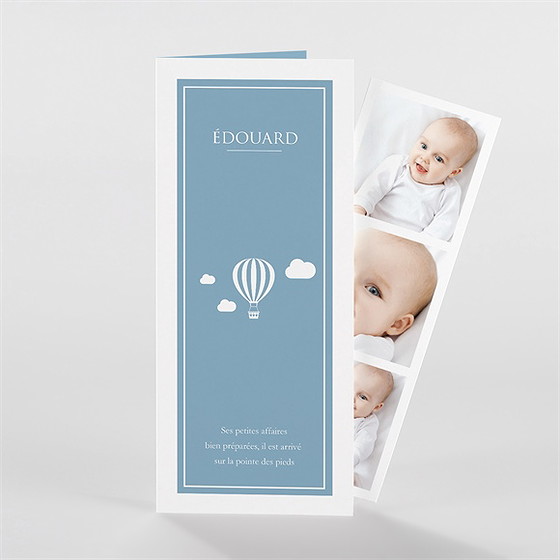 Faire-part naissance pictogrammes photomaton