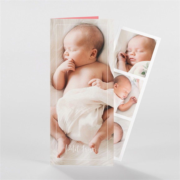 Faire-part naissance Jolie Mosaïque photomaton réf.N98128