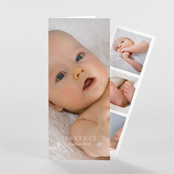 Faire-part naissance le voici ! photomaton