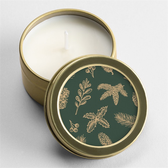 Bougie noël Déco en or réf.N3601175